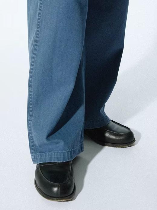 SUPERTOFU(SPTF)/RC-SS24-P053/磨损做旧 人字纹 OG107 法工蓝 面包长裤 商品图2