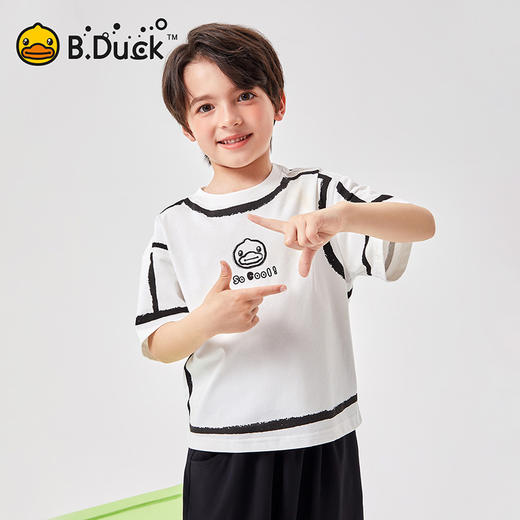 B.Duck小黄鸭童装夏季短袖T恤105-150 BF2501013 商品图4