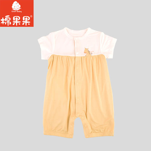 棉果果夏季新品5A抗菌纯棉对开连体衣M201722224377 商品图1
