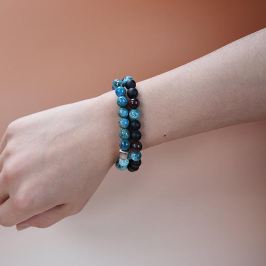 北京仓｜Alexander Lynggaard-Rome-罗马 玛瑙 磷灰石 手链（8mm）［丹麦设计师］ 商品图4