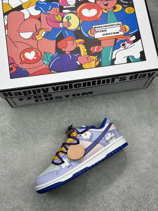 夏日特惠💰470 Nike Dunk Low 绑带定制 蓝紫
此款设计灵感来源于轻定制 商品图2