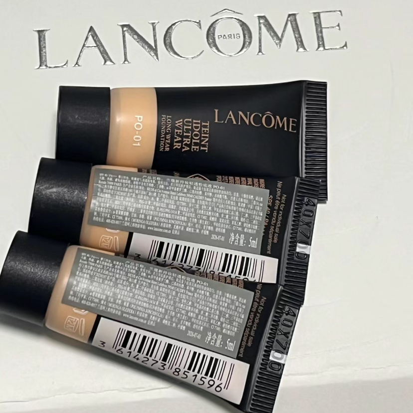 兰蔻持妆粉底液中小样 5ML 10ML PO01色号