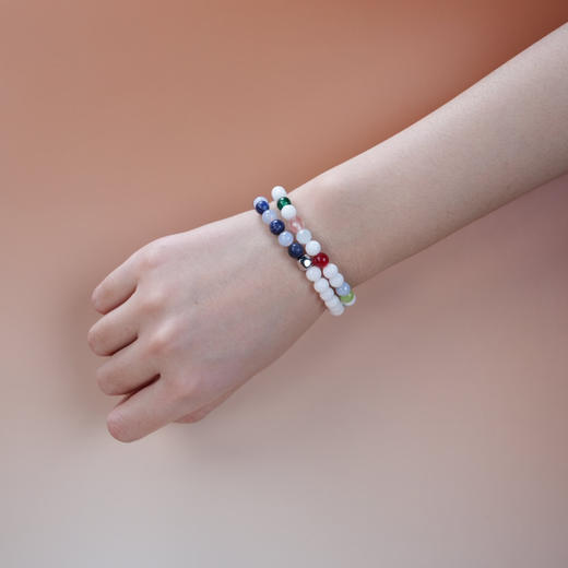 北京仓｜Alexander Lynggaard-Dubai-迪拜 白山玉 玛瑙 钠长石 手链（6mm）［丹麦设计师］ 商品图4