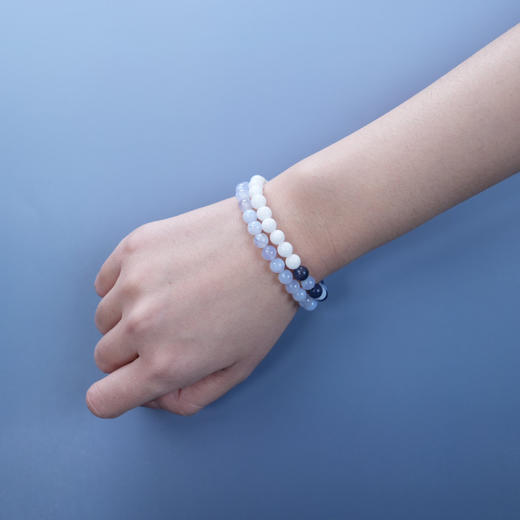 北京仓｜Alexander Lynggaard-Dubai-迪拜 白山玉 玛瑙 钠长石 手链（6mm）［丹麦设计师］ 商品图3