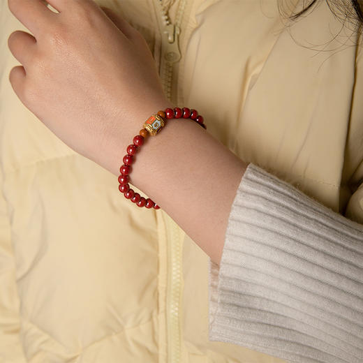 吉祥安康六字真言朱砂手串 商品图2