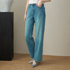 百搭复古，水洗高腰直筒小个子阔腿裤WLZD-2411505 商品缩略图0