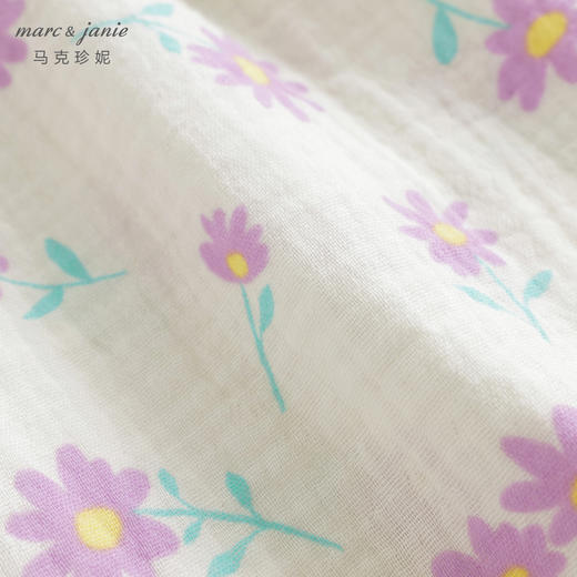 马克珍妮女童雏菊满印小飞袖连衣裙背心裙儿童裙子夏装新款240652 商品图4