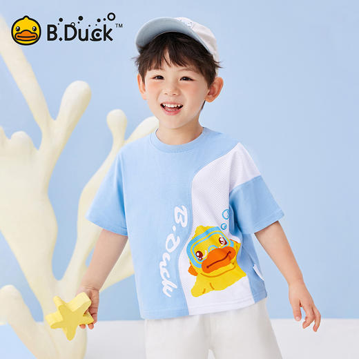 B.Duck小黄鸭童装夏季短袖T恤90-130 BF2501022 商品图4