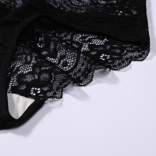 都市丽人时尚系列蕾丝网布内裤女蕾丝女士内裤低腰三角内裤LK43E3 商品图5