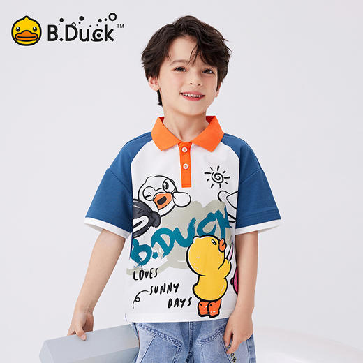 B.Duck小黄鸭童装夏季POLO衫105-150 BF2501090 商品图3