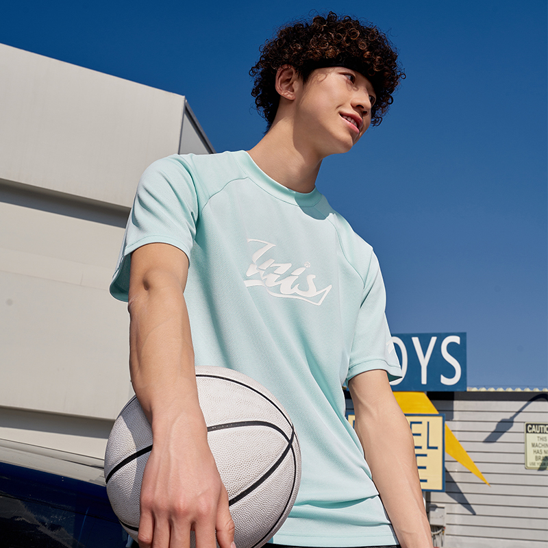 有志者UZIS 速干T恤运动短袖男夏季吸汗美式篮球健身跑步上衣断线