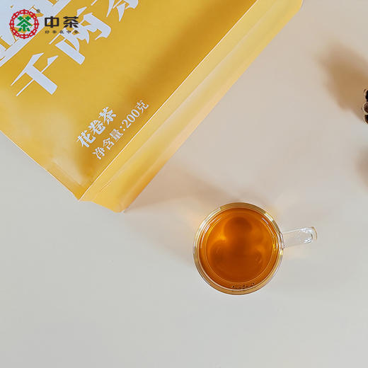 中茶黑茶园千两茶花卷茶200g黑茶 商品图1