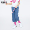 女童甜酷微喇牛仔七分裤裤子夏季新款安奈儿童装实体店同款AG426633 商品缩略图1