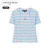 TeenieWeenie Kids小熊童装夏季女童小清新舒适条纹短袖T恤TKRA242457B 商品缩略图4