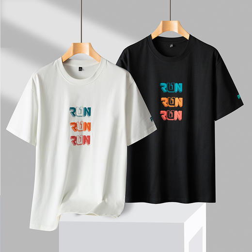 【100%棉】【新款DPS】大依优型大码圆领短袖T恤夏季加肥加大肥佬休闲宽松透气上衣男士半袖夏装潮款 商品图1