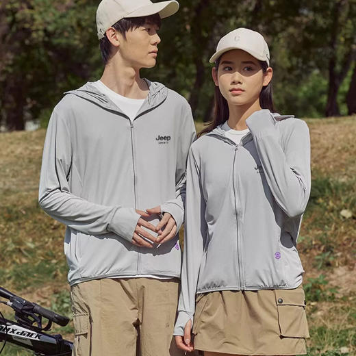 JEEP吉普防晒衣丨10万+透气微孔，男女同款防紫外线，冰爽透气，这个夏天不怕晒~ 商品图0
