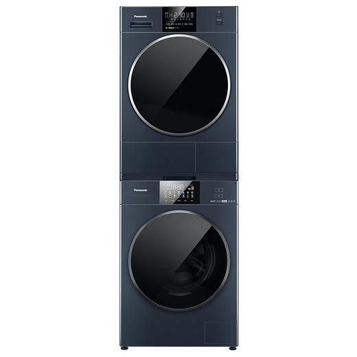 松下（Panasonic）洗衣机滚筒变频10kg 烘干机干衣机热泵10kg 天暮蓝 XQG100-E186+NH-ER185 商品图0