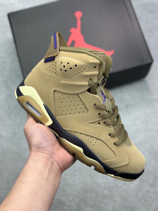 夏日特惠💰470 Air Jordan 6 Retro Low GC "CNY" 高邦 AJ6黑棕乔丹篮球鞋系列 商品图0