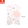 棉果果夏季新品3A抗菌纱布短袖连体衣M201722224367 商品缩略图1