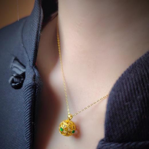 18K镶嵌翡翠项坠【诸事圆满】 商品图9