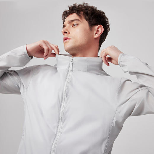 天石鹅铠甲春夏立领修身防晒风壳防外套晒衣男防紫外线户外运动G428 商品图5