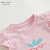 [凉感透气]马克珍妮女童草莓花边飞袖短袖T恤上衣夏装新款240775 商品缩略图2