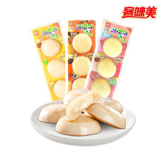 韩国客唻美奶酪鳕鱼饼原味/虾味/蟹味36g 每一颗都是饱满Q弹方便快捷 033187/033188/033189 商品图0