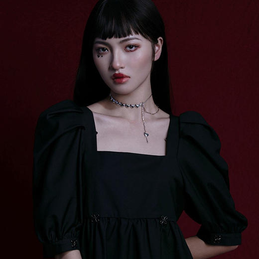 野月亮满串爱心项链204YX0045 商品图2