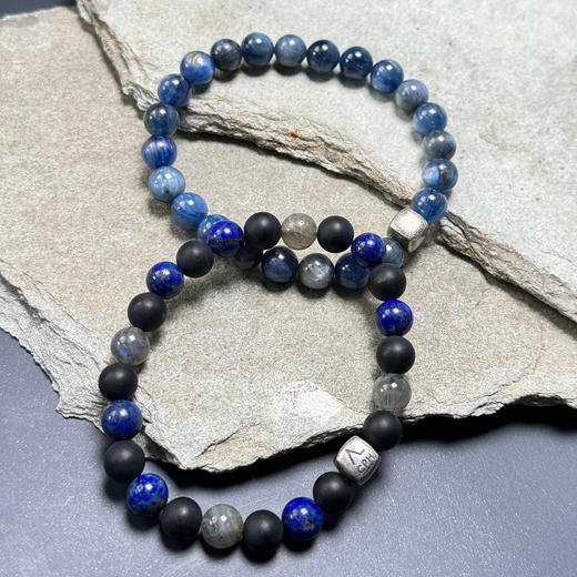 北京仓｜Alexander Lynggaard-New York-纽约 拉长石 青金石 玛瑙 手链（8mm）［丹麦设计师］ 商品图3
