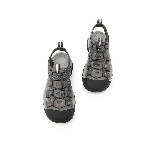 西遇厚底凉鞋男新款夏季户外沙滩黑色增高溯溪鞋镂空运动鞋22145532 商品图2