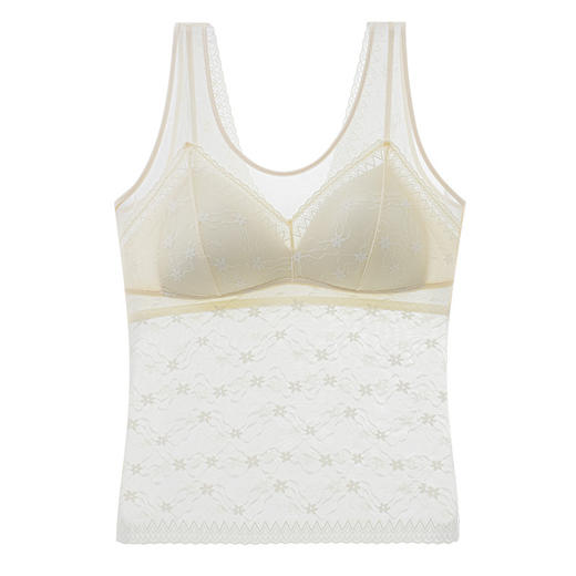 【轻盈透气，美体塑形】法式宽肩网纱，圆领性感蕾丝，突显性感曲线，舒适透气，穿着轻盈，清新凉爽，无钢圈轻塑修身美体，一体式胸垫舒适透气！ 商品图10