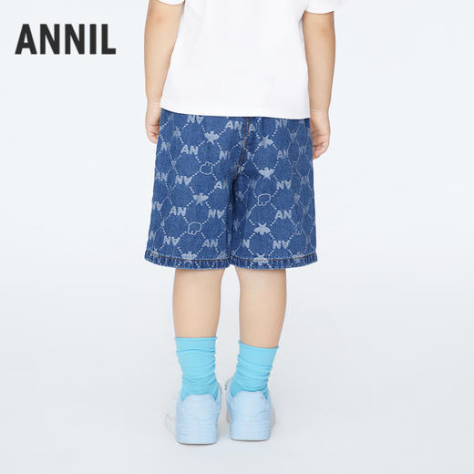 男童潮趣全棉牛仔裤子中裤夏季新款安奈儿童装实体店同款XB426570 商品图2