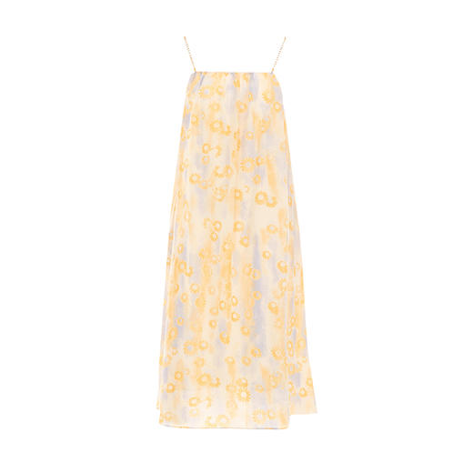 VIMAGE纬漫纪夏款新款时尚个性宽松舒适吊带印花连衣裙女V2107717 商品图5