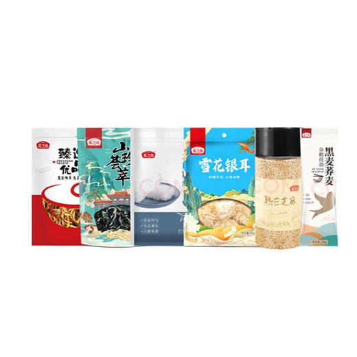 燕之坊燕之坊凉拌宴礼盒 1.012kg 南北干货 粉丝木耳银耳挂面芝麻 凉拌宴礼盒1012g（常规款） 商品图2