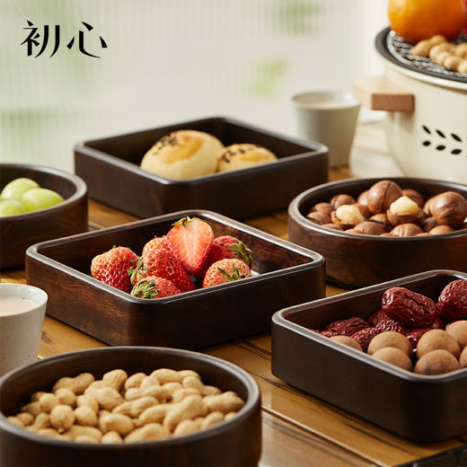 初心| 黑檀木干果盒整木 商品图0