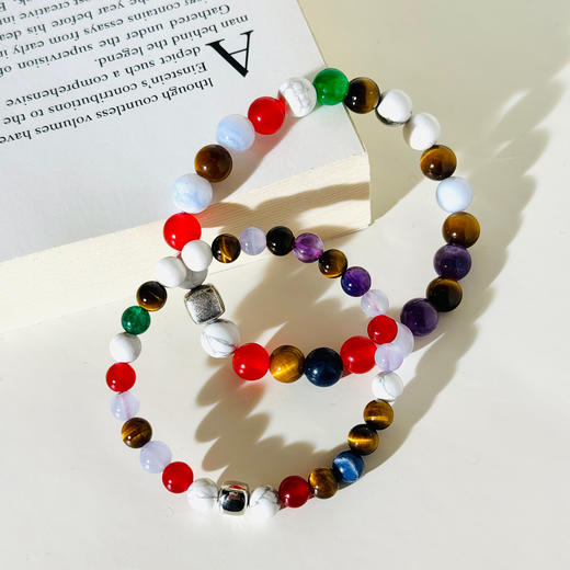 北京仓｜Alexander Lynggaard-Copenhagen-哥本哈根 白松石 红玉 玛瑙 手链（8mm）［丹麦设计师］ 商品图3