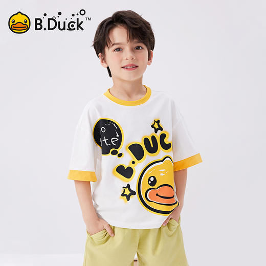 B.Duck小黄鸭童装夏季短袖T恤105-150 BF2501093 商品图2
