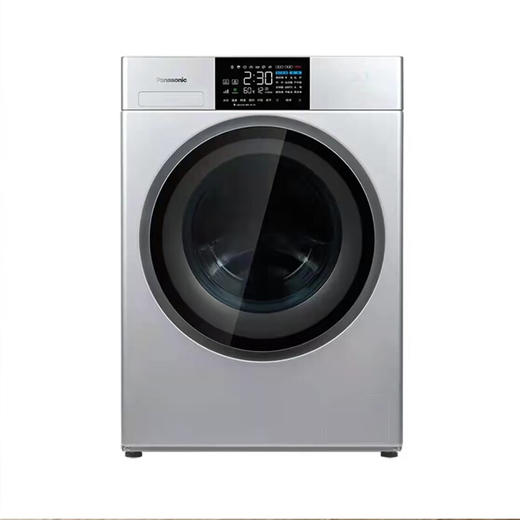 松下变频滚筒洗衣机 银离子除菌高温除菌10KG洗涤洗泡沫净单脱水 银色XQG100-E15Q6 商品图0