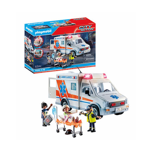 德国 Playmobil摩比世界 救护车 -PM71232 商品图0