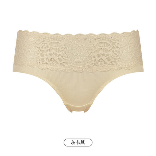 都市丽人时尚系列蕾丝网布内裤女蕾丝女士内裤低腰三角内裤LK43E3 商品图12