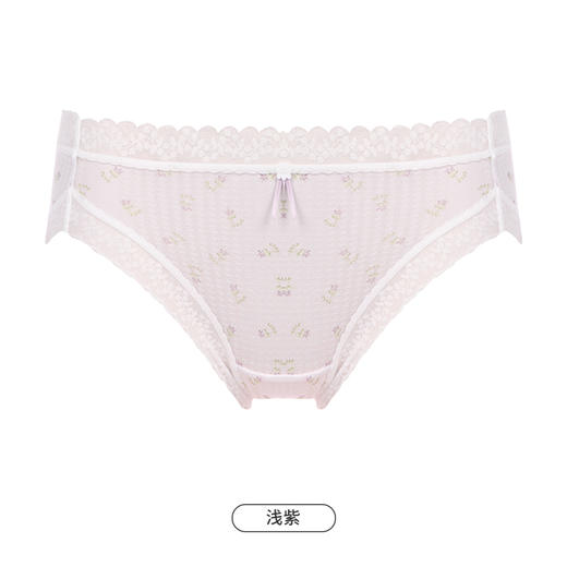 都市丽人健康系列薄透丝滑内裤女锦纶网布女士内裤速干中腰三角内裤LK42A3 商品图14