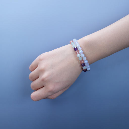 北京仓｜Alexander Lynggaard-Biarritz-比亚里茨 海蓝宝石 石英 手链（6mm）［丹麦设计师］ 商品图1