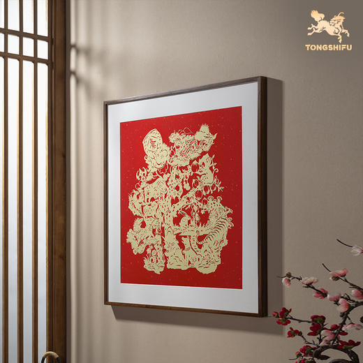 铜师傅 手工錾刻 铜雕画《福之十二生肖》客厅装饰玄关画 背景画 商品图2