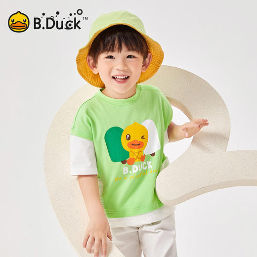 B.Duck小黄鸭童装夏季短袖T恤90-130 BF2501083 商品图4
