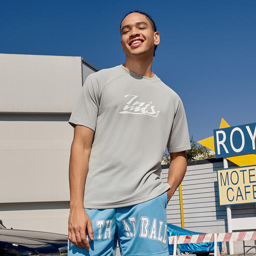 有志者UZIS 速干T恤运动短袖男夏季吸汗美式篮球健身跑步上衣断线 商品图2