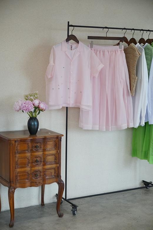 Ecole de curiosites粉色衬衫 商品图8