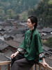 盛唐婧 |高货/祖母绿重缎香云纱复古外套（特价品） 商品缩略图1