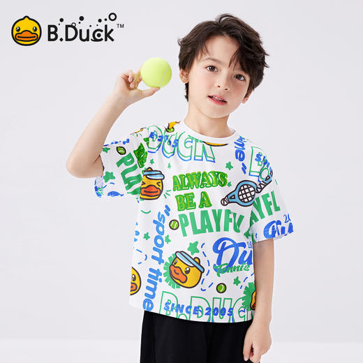 B.Duck小黄鸭童装夏季短袖T恤105-150 BF2501052 商品图3