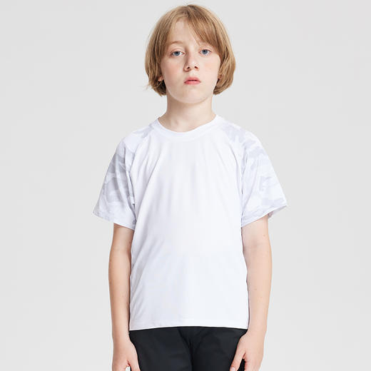 【运动必备，吸湿速干】夏季新款儿童男女童提花短袖速干衣童装运动速干健身外穿打底杉 商品图4