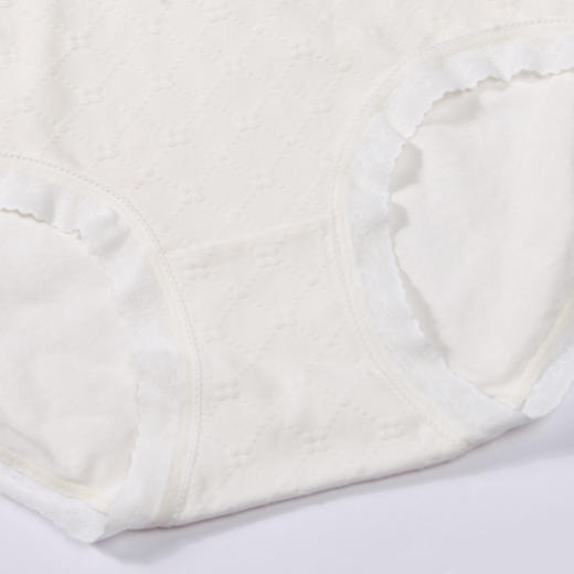 都市丽人基础系列舒肤棉内裤女棉提花纯棉女士内裤中腰平角内裤LK45A9 商品图6